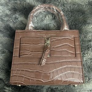 Brandon Blackwood Chocolate Croc Kuei Bag